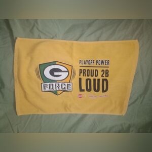 Vintage Green Bay Packers Football NFL G Force Proud 2B Loud Playoff Power Towel